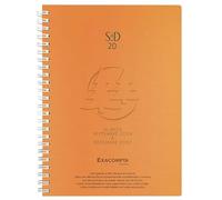 Exacompta 20247E Agenda Semainier Bureau SAD 20W Spirales Linicolor - Format 15 x 21 cm - Septembre 2025 à Décembre 2026 - Couverture Aléatoire