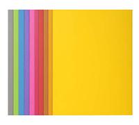 Exacompta 210001E -Paquet de 100 Chemises rigides ROCK''S 210 grammes - 24x32cm - Couleurs Assorties ( bleu, franboise, gris, havane, jaune citron, ocre, rose, rouge, vert et violine )