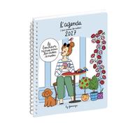 Exacompta 2110205E - Agenda de bureau Gomargu - 15 x 21 cm - Semainier - Janvier à Décembre 2027 - Visuel ''le bohneur''