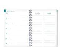 Exacompta - 211812E - Recharge agenda de bureau EasyTime 21 Spiralé - 21 x 15 cm - Semainier janvier à décembre 2026