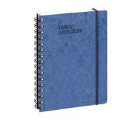Exacompta - 214282E - Agenda journalier Forum Office Age Bag - 15 x 21 cm - Août 2025 à juillet 2026 - Coloris bleu