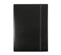 Exacompta - 218781E - Le carnet de projet professionnel Exa-Pbook spiralé Volga - Planning annuel non millésimé - 15 x 21 cm - Coloris noir