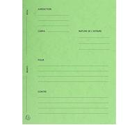 Exacompta 220103e Pack De 25 Chemise Cartonnée Sans Rabat Sans Rabat Pour Avocats 25 X 32 Cm Tilleul