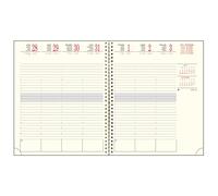 Exacompta 220847E - Recharge semainier SAD 22S - 18,5 x 22,5 cm - Septembre 2025 à décembre 2026-16 mois - Papier ivoire