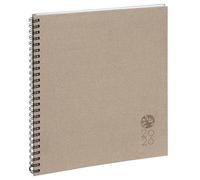Exacompta 222226E Agenda de bureau Eurotime 22S spiralé Forever 22,5 x 18,5 cm Semainier Janvier à décembre 2026 - Lin