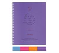 Exacompta 22447E - Agenda semainier de bureau SAD 22S Linicolor - 18,5 x 22,5 cm - Septembre 2025 à décembre 2026 - 16 mois - Coloris aléatoire