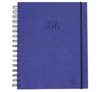 Exacompta - 226122E - Agenda de bureau Journée planifiée 22S spiralé Carte Napura - 18,5 x 22,5 cm - Janvier à décembre 2026 - Coloris bleu