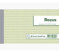 Exacompta 23170E Lot de 3 Manifold Reçus 50 feuillets Dupli autocopiant, 10.5 x 18 cm