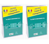 Exacompta 24493E - Protège carnet de correspondance - 16 x 24 cm (Lot de 2)