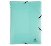 Exacompta 25 Chemises à Élastiques Chromaline Pastel 3 Rabats Vert Pastel