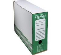Exacompta 261003H Set de 50 boites archive D100 25x34 cm Vert G