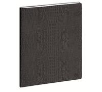 Exacompta 2707651E - Agenda de bureau Horizons 27 Baby Croco 21 x 27 cm Semainier décembre 2025 à décembre 2026 - Anthracite