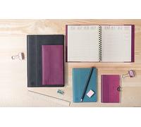 Exacompta - 277641E - Agenda semainier de bureau Eurotime 27S Spiralé Duo Kaa - 21 x 27 cm - Janvier à décembre 2024 - Coloris noir