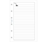 Exacompta 28215E - Recharge Feuillets Notes pour Organiseur Exatime 21 - 32 feuillets - 14,2 x 21 cm - Papier blanc
