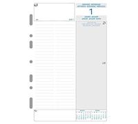 Exacompta - 28245E - Recharge Exatime 21 - Journalier millésimé 1er semestre - 14,2 x 21 cm - Janvier à juin 2026