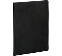 Exacompta 294471E Agenda Semainier Bureau SAD 29 - Collection Nil - Dimension : 21 x 29,7 cm - Couverture Grain Cuir Grainé Noir - Septembre 2025 à Décembre 2026