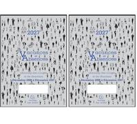 Exacompta 29500E - Planning des Vacances et absences - 29,7 x 20 cm - Vacances scolaires inclues - Décembre 2025 à décembre 2026 (Lot de 2)