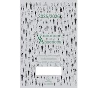 Exacompta - 29600E - Planning des congés - Vacances et absences - 20 x 29,7 cm - Mai 2025 à Mai 2026