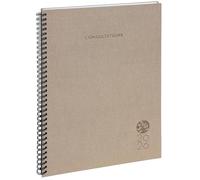 Exacompta 296426E Agenda de bureau Consultations 29S spiralé Foreverréutiliser 29.7 x 21 cm Semainier Janvier à Décembre 2026 - Lin