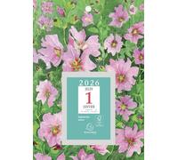 Exacompta - 32152E - Bloc éphéméride neutre 6,5 x 9,7 cm - Sur plaque imprimée Fleurs 18 x 26 cm - 2026 - Visuel aléatoire
