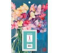 Exacompta - 32182E - Bloc éphéméride neutre Sophie Adde 6,5 x 9,7 cm - sur support plaque illustrée 18 x 26 cm - 2026 - Visuels aléatoire