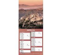 Exacompta - 33001E - Calendrier mensuel Evasion - 12 feuillets détachables illustrés en photos - 38 x 16 cm - 2024