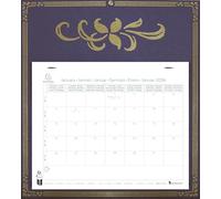 Exacompta - 33311E - Calendrier mensuel avec feuillets détachables 24 x 18 cm - Sur support plaque imprimée Skytos 27,5 x 30,5 cm - 2024 - Visuels assortis