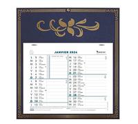 Exacompta - 33311E - Calendrier mensuel avec feuillets détachables 24 x 18 cm - Sur support plaque imprimée Skytos 27,5 x 30,5 cm - 2024 - Visuels assortis