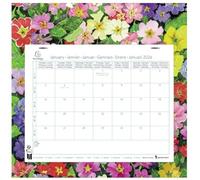Exacompta - 33315E - 1 Calendrier Mensuel - Un décor floral - Dimension 27,5 cm x 30,5 cm - Janvier 2026 à Décembre 2026-12 feuillets détachables - 2 Visuels Possibles