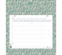 Exacompta 33318E Calendrier mensuel EasyCal Mini Labo avec feuillets détachables 24 x 18 cm agrafé sur plaque cartonnée imprimée 27,5 x 30,5 cm 2026 - Couleur aléatoire