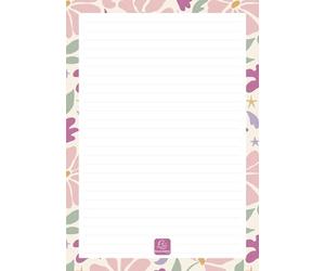 Exacompta 33802E - 1 To Do List Paloma 15 x 21 cm. - Visuel Fleurs