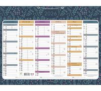 Exacompta 34253E - Calendrier semestriel Mini Labo - 43 x 33,5 cm - Janvier à décembre 2026