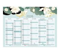 Exacompta 34305E Calendrier Japon 29.5 x 22 cm Semestriel 2026 - Multicolore