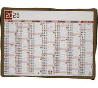 Calendrier recto/verso 2025 Exacompta - 7 mois - Tricolore - 22 x 29,5 cm