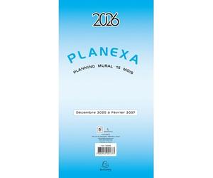 Exacompta - 34500E - Planexa 5 volets - Dimension 18 x 33 cm - Décembre 2025 à février 2027