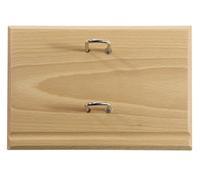 Exacompta 35281E - Socle luxe pour bloc-pratic - 8,2 x 12 cm - En chêne