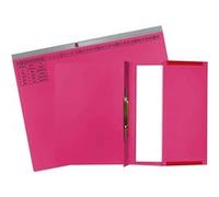 Exacompta 370103B Exaflex Premium Lot de 25 cahiers suspendus en carton extra épais 320 g/m² avec grand étui extensible pour l'absorption des documents sans fil Rouge