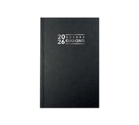 Exacompta 38175E - Agenda journalier de bureau Euro et cents - 13,5 x 21 cm - Janvier à décembre 2026 - Coloris aléatoire