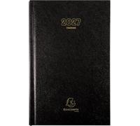 Exacompta - 38271E - Agenda de Bureau Carré - Dimension 13,5 cm x 21 cm - Janvier 2027 à Décembre 2027 - Coloris Noir