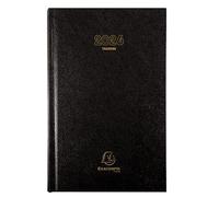 Agenda civil journalier 2025 Exacompta - Noir - 23,5 x 21 cm - Carré Travers