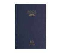 Exacompta - 38472E - Agenda journalier de bureau Couronne Euro et cents - 11 x 17 cm - Janvier à décembre 2025 - Coloris aléatoire