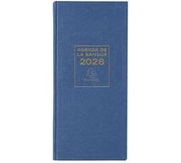 Exacompta - 38583E - Agenda journalier de bureau Banquier long Euro et cents - 16 x 34 cm - 2025 - Janvier à décembre 2026 - Coloris aléatoire