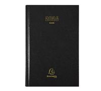 Exacompta - 38771E - Agenda journalier de bureau Raisin - 16,5 x 24,5 cm - Janvier à Décembre 2026 - Coloris noir