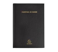 Exacompta - 38971E - Agenda bureau - 14,8 cm x 21 cm - Caisse Perpétuel Journalier - Coloris noir
