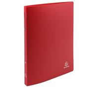 Exacompta - réf. 54195SE - Lot de 5 classeurs souples OPAK - 2 anneaux ronds diamètre 15 mm - Dos 20 mm - Dimensions extérieures : 32 x 25 cm - Format à classer A4 - Coloris : rouge