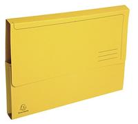 Exacompta Chemises à poche 47679E Forever – Pack 50, soufflet 32 mm, 290g/m², 100% recyclées, Jaune