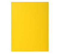 Exacompta Chemises rigides ROCK'S - Paq. 50, 2 rabats, 210 g/m², 24×32 cm (A4) - Jaune citron PEFC