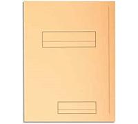 Exacompta Chemises rigides 335002E - Paquet de 50, 2 rabats, 210g/m², pastel PEFC, 24×32cm bulle