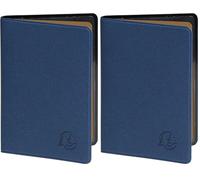 Exacompta - 5105242E - Porte-Cartes Denim - 7 x 10 cm - Coloris Bleu (Lot de 2)