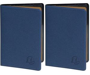 Exacompta - 5105242E - Porte-Cartes Denim - 7 x 10 cm - Coloris Bleu (Lot de 2)